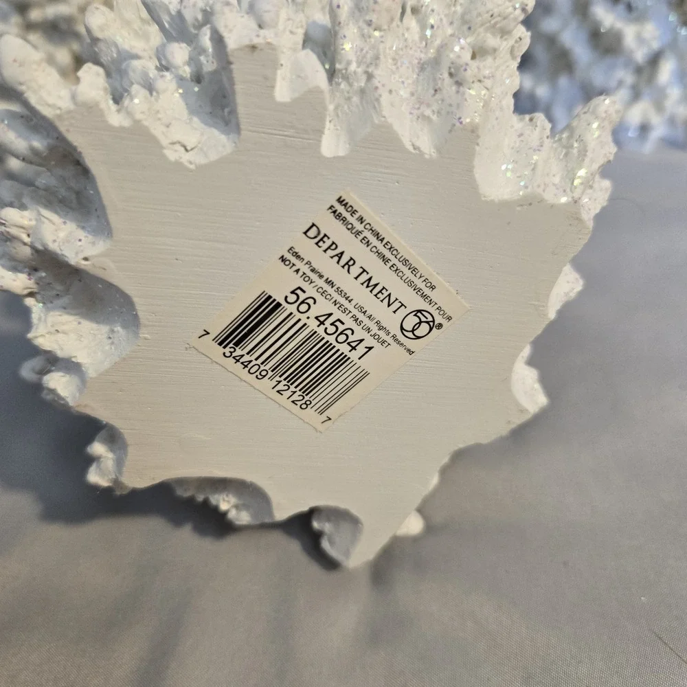 Department 56 Silver Christmas Trees Multi Colored Glitter 56.45641 Set Of 3